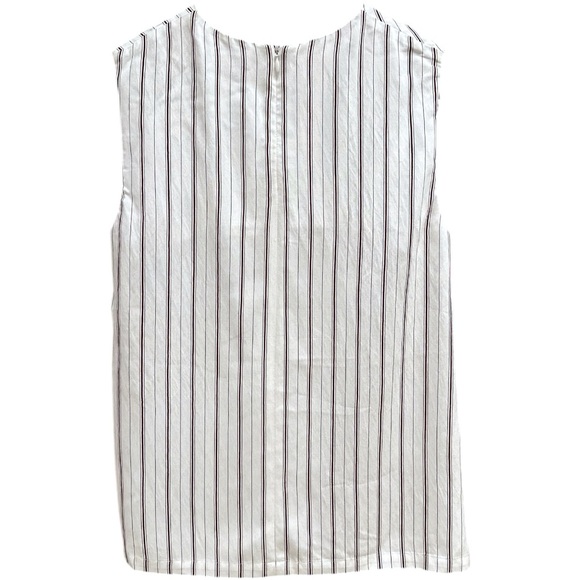 NWT Filippa K Twisted Stripe Top In Off White/Mulberry Stripe Size XS - Picture 2 of 3